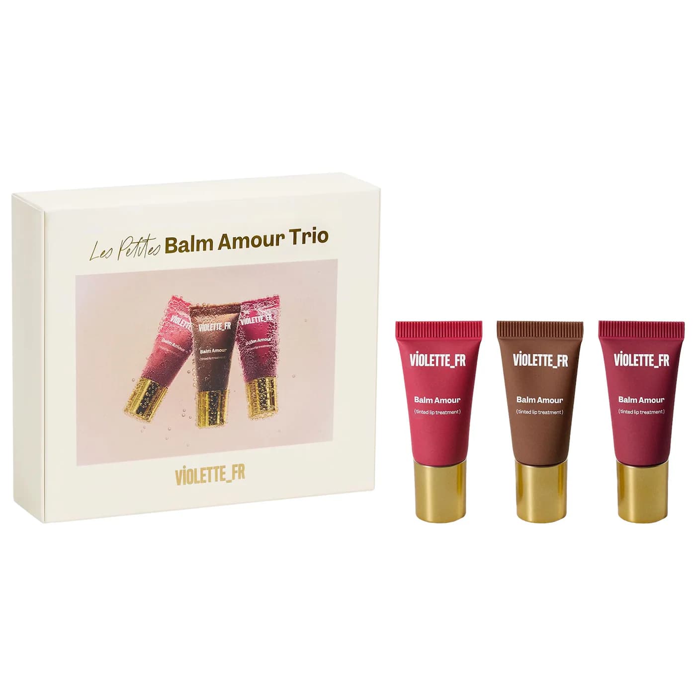 VIOLETTE _FR LES PETITE MINI BALM AMOUR LIP TREATMENT TRIO GIFT SET